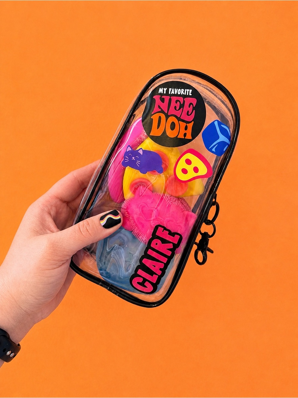 Personalized Squishy
Display Carrier 🩷🧡🖤